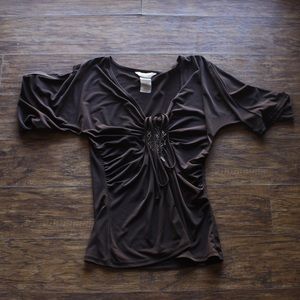 speechless brown blouse